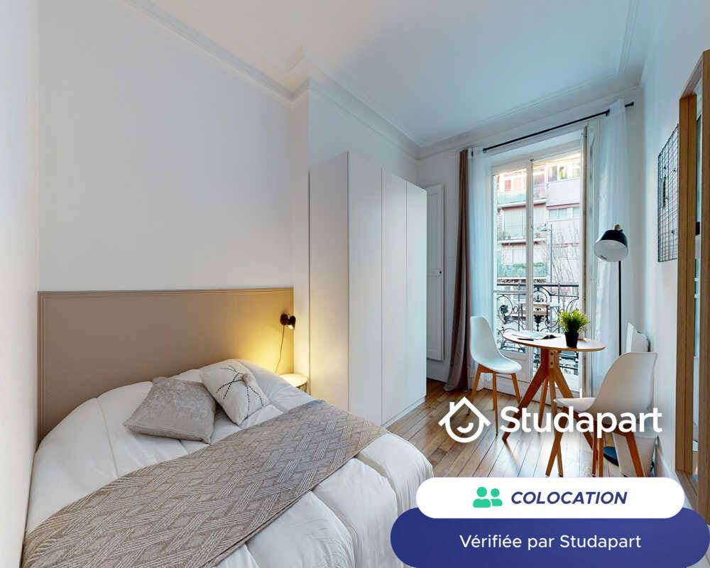 Private room for rent for €920 per month in Paris, Rue des Cloys