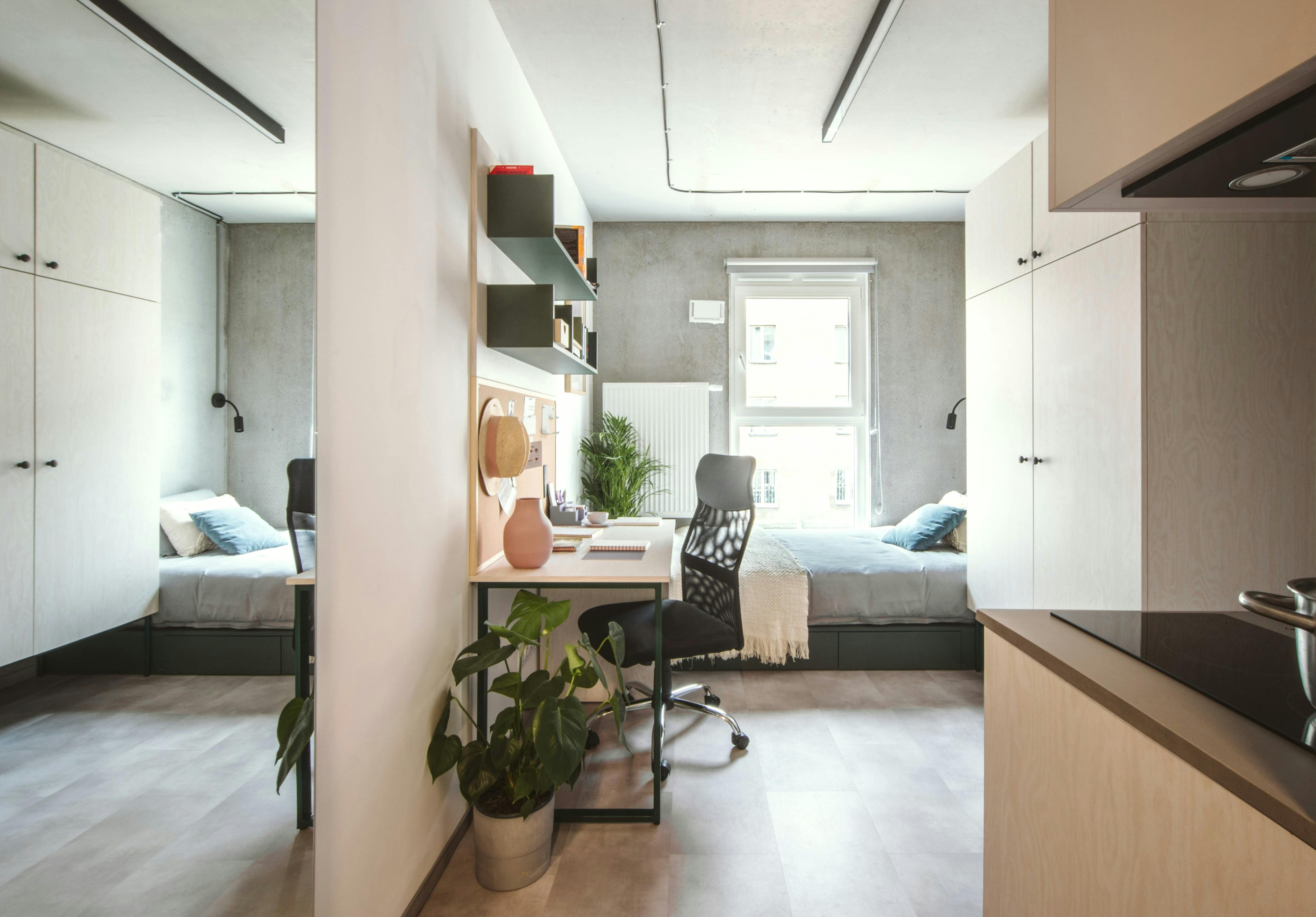 Студия сдается в аренду за 757 € в месяц в Warsaw, Puławska