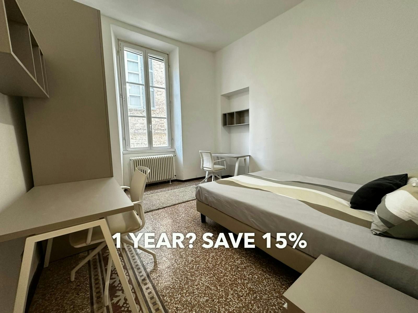 Quarto compartilhado para alugar por € 350 por mês em Pavia, Via Cardano