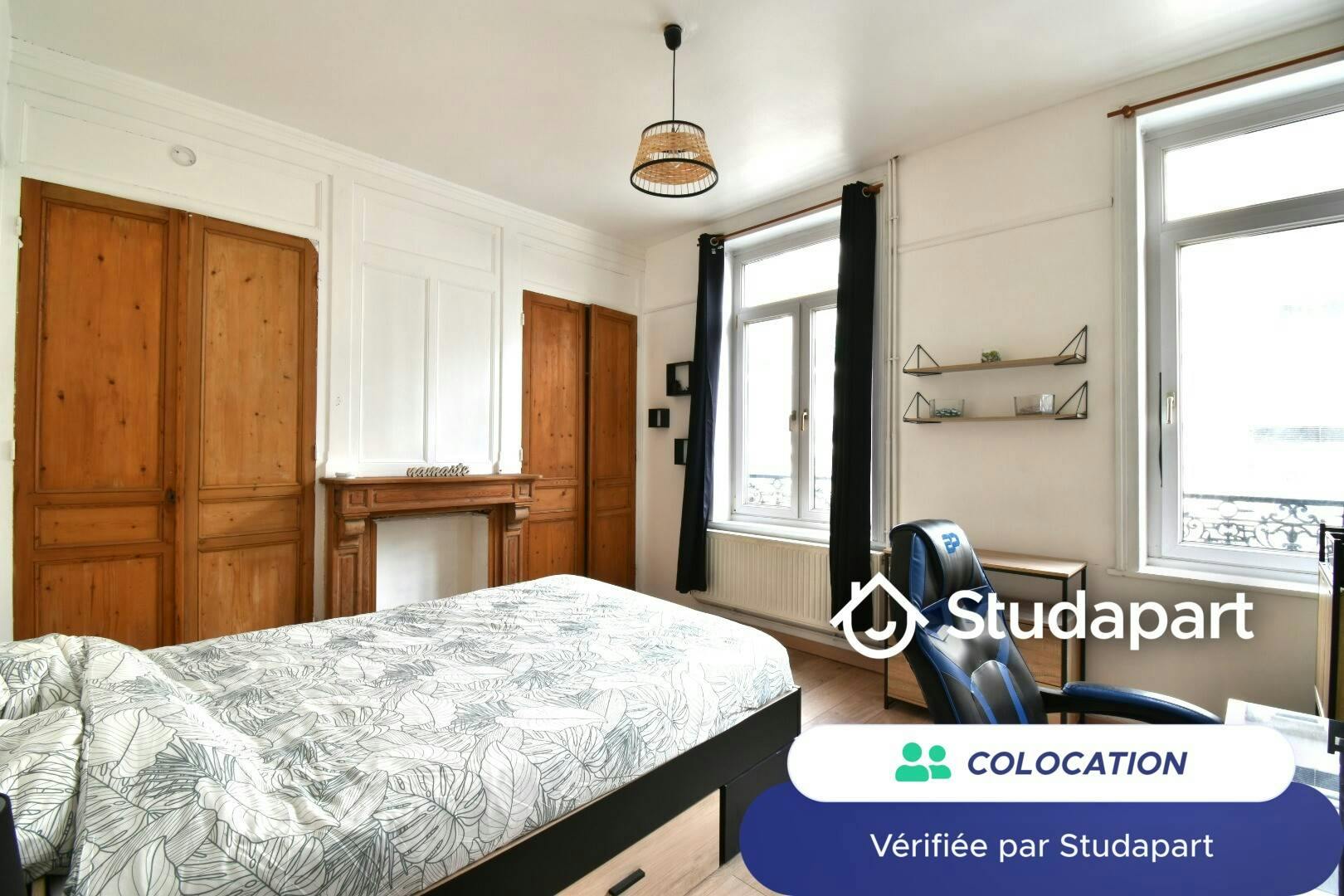 Private room for rent for €370 per month in Roubaix, Rue de l'Amiral Courbet