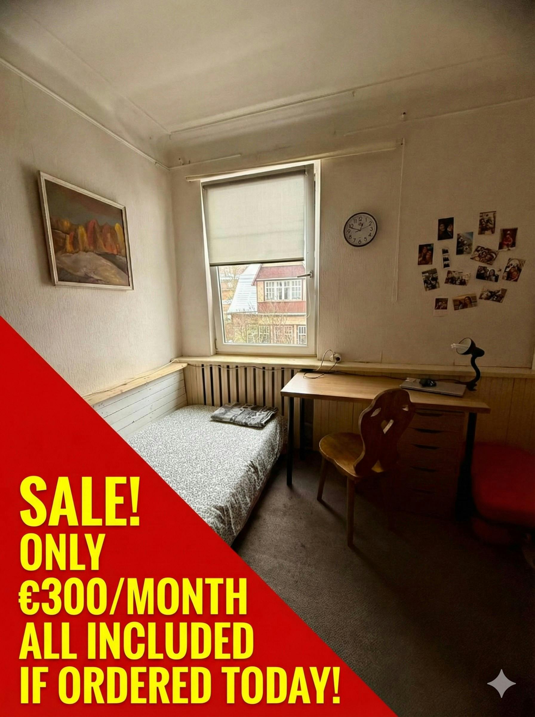 Single room Kaunas, 1 bed, 10m² — photo 1