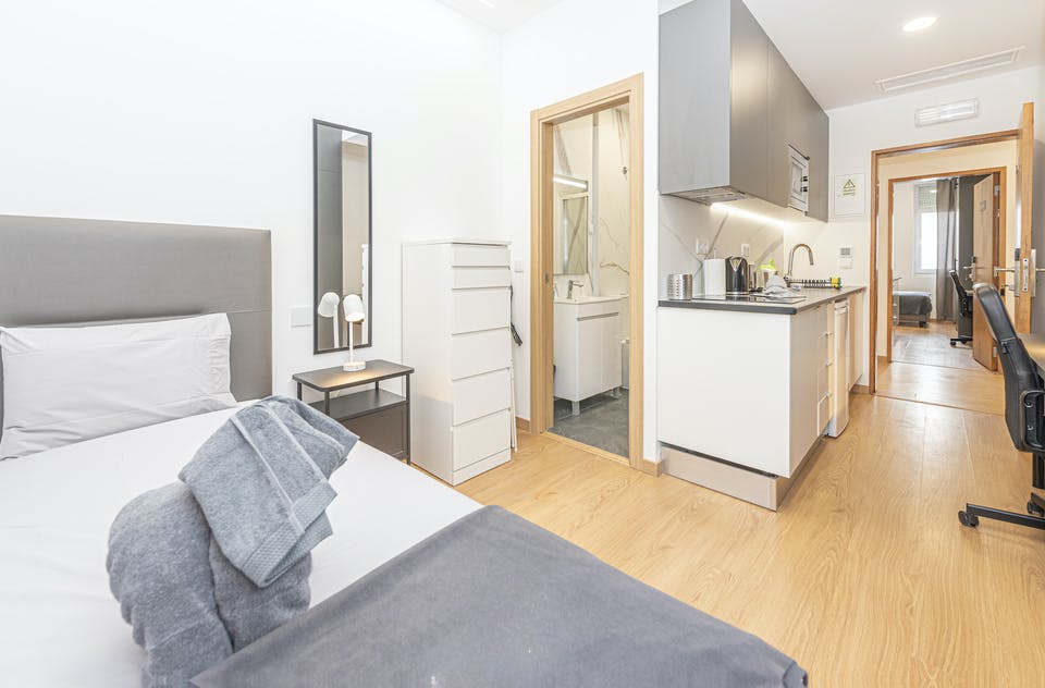 Garsonieră de închiriat pentru 625 EUR pe lună în Lisbon, Alameda das Linhas de Torres