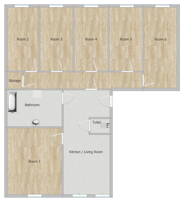 Double room Vienna, 1 bed, 10m² — photo 6