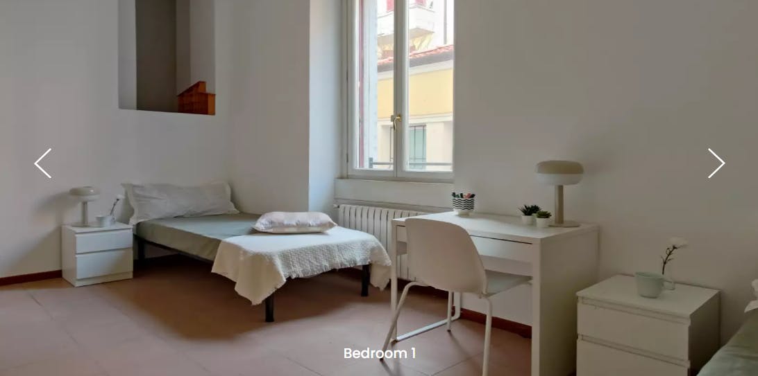 Double room Milan, 1 bed, 18m² — photo 1