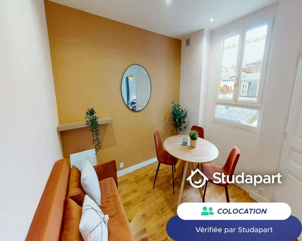 Private room for rent on Rue des Cloys, Paris - Vue 5