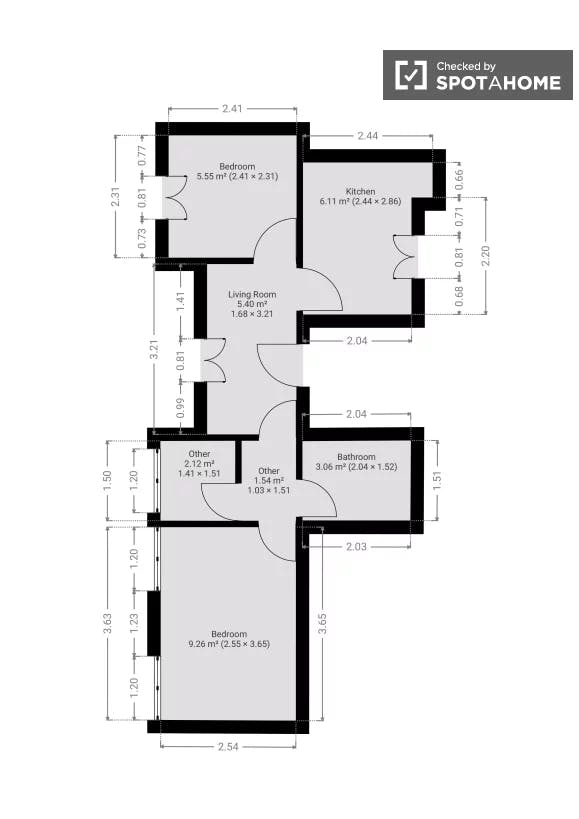 Single room Milan, 1 bed, 12m² — photo 1