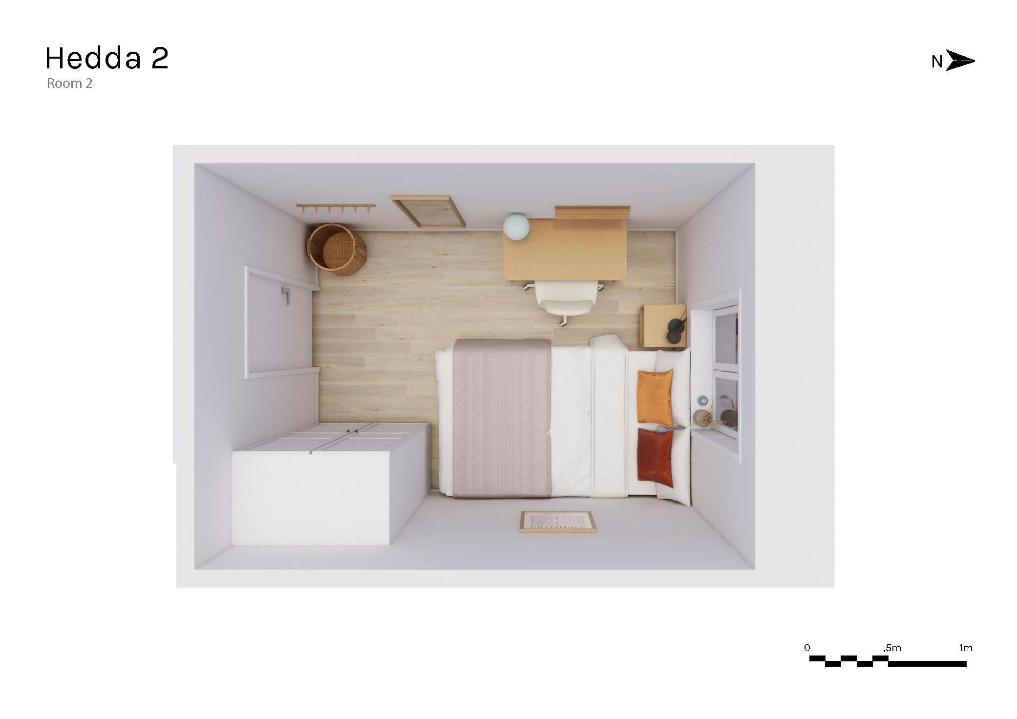 Single room Oslo, 1 bed, 7m² — photo 1