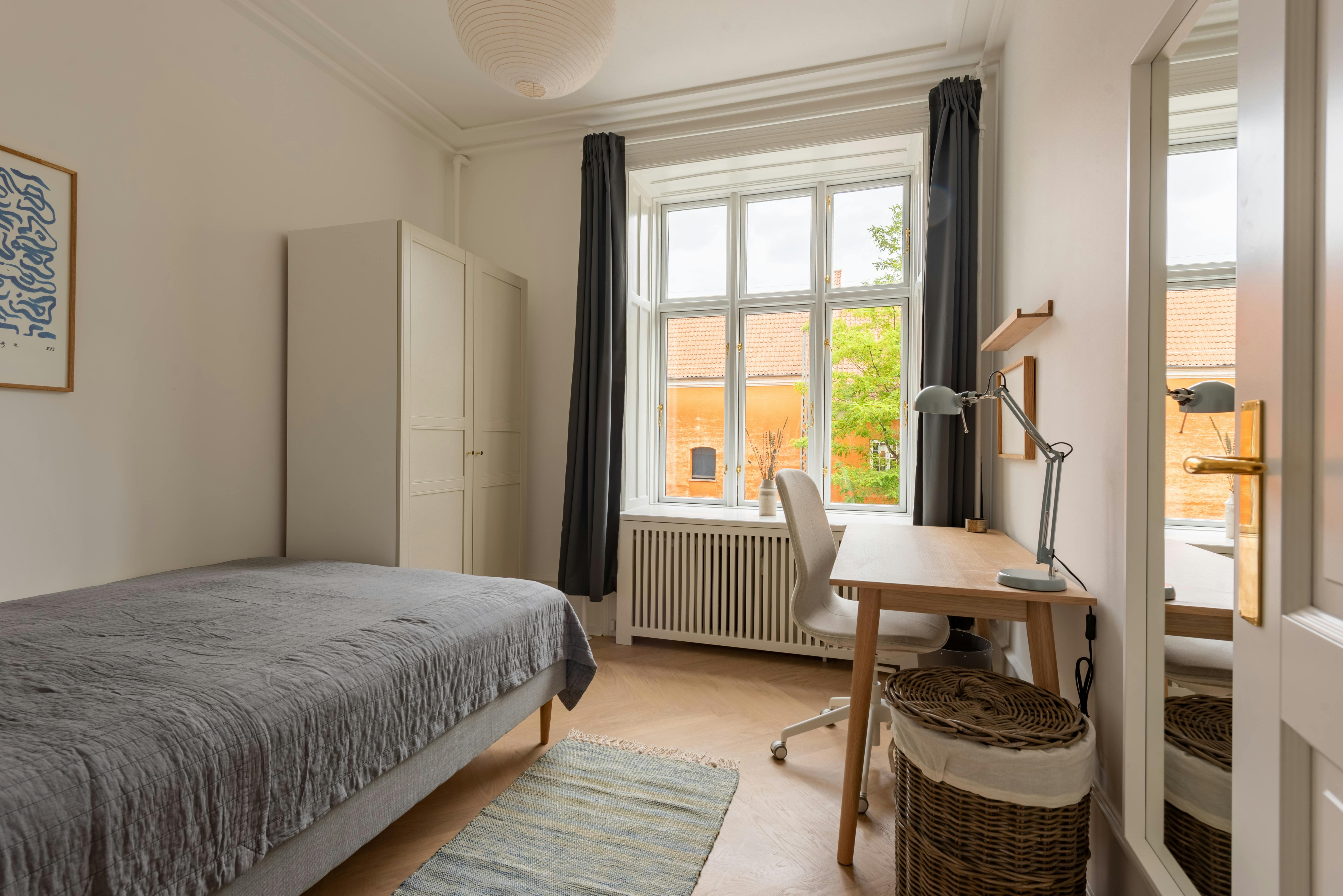 Cameră privată de închiriat pentru 1.166 EUR pe lună în København, Vester Voldgade