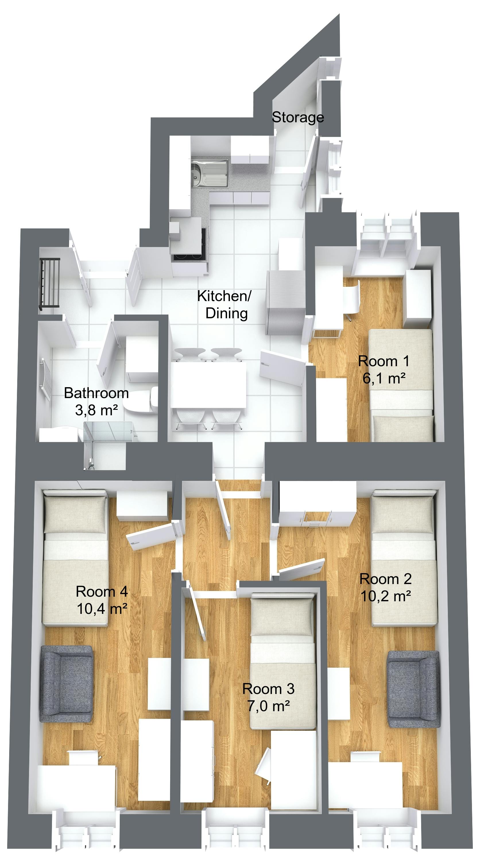 Private room in Kröllgasse, Vienna (1711761) DOCUMENTATION