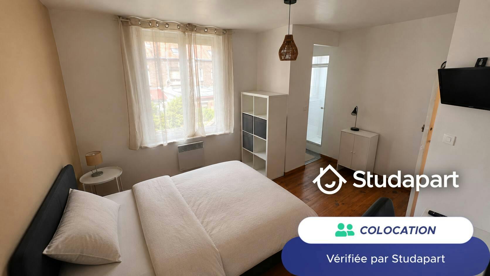Private room for rent on Rue du Faubourg des Postes, Lille - Vue 3