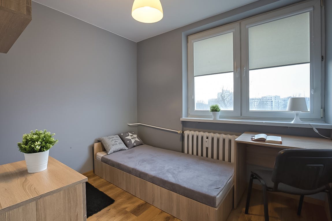 Privat rum att hyra för 1 814 PLN i månaden i Warsaw, Szekspira