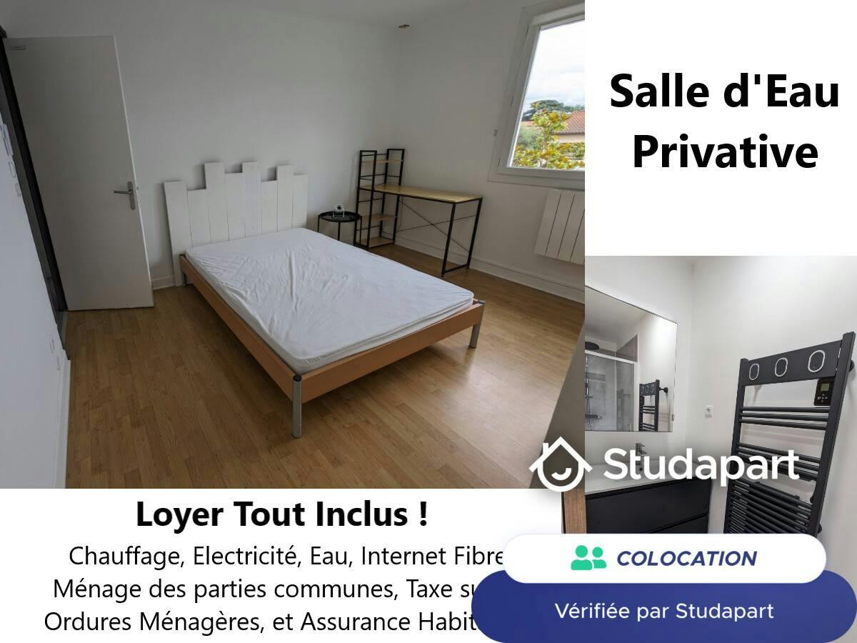 Private room for rent on Rue Antoine Laumet, Toulouse - Vue 5