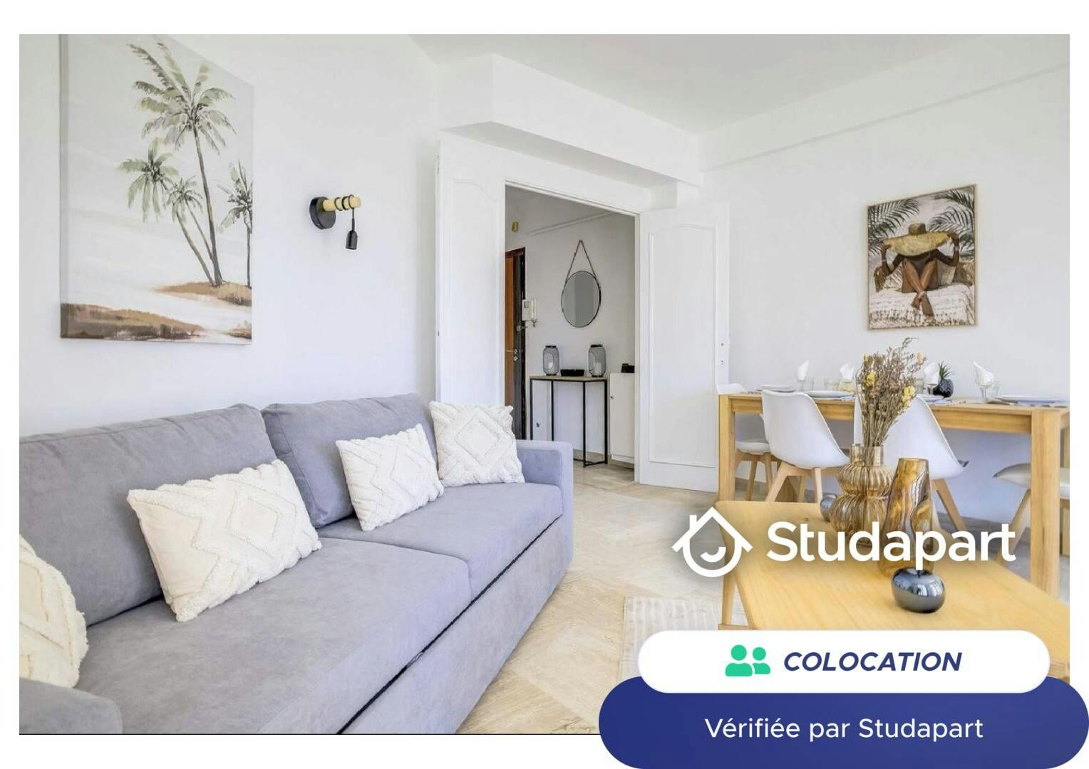 Privé kamer te huur voor € 1.100 per maand in Cannes, Rue Velasquez
