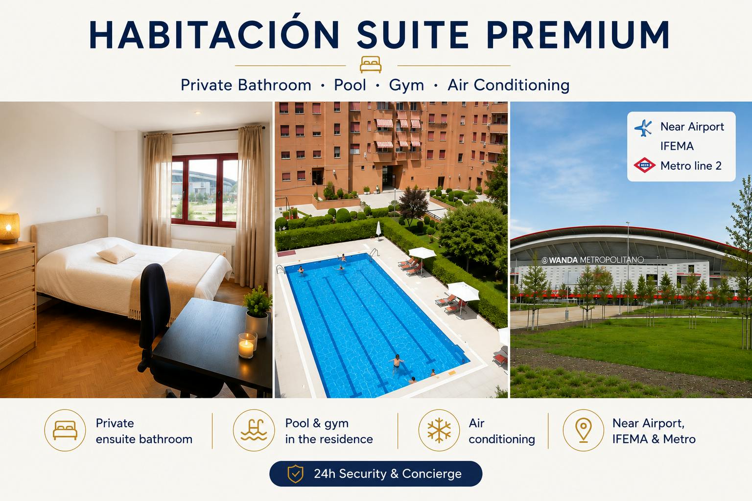 Stanza privata in affitto a 925 € al mese a Madrid, Calle de Suecia