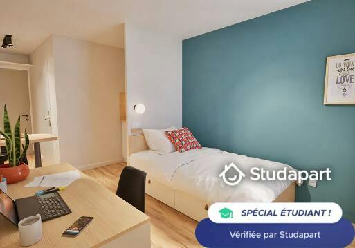私人房间 正在以 €591 的月租出租，其位于 Tours, Rue de la Vendée