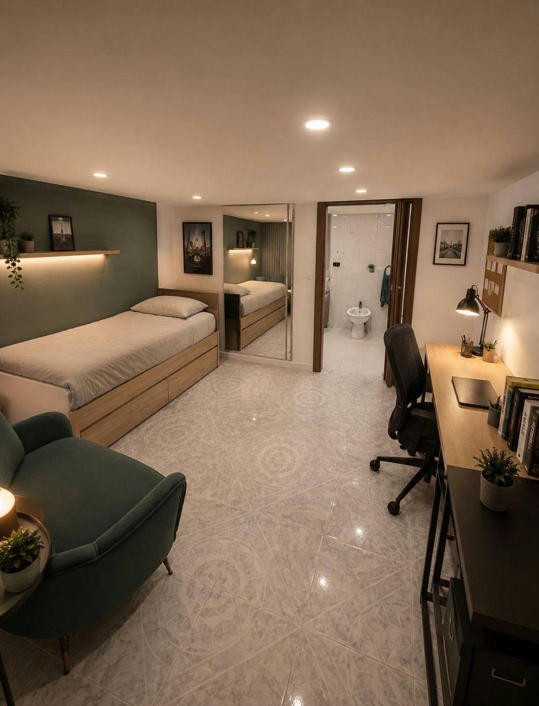 Cameră privată de închiriat pentru 390 EUR pe lună în Naples, Via Foria