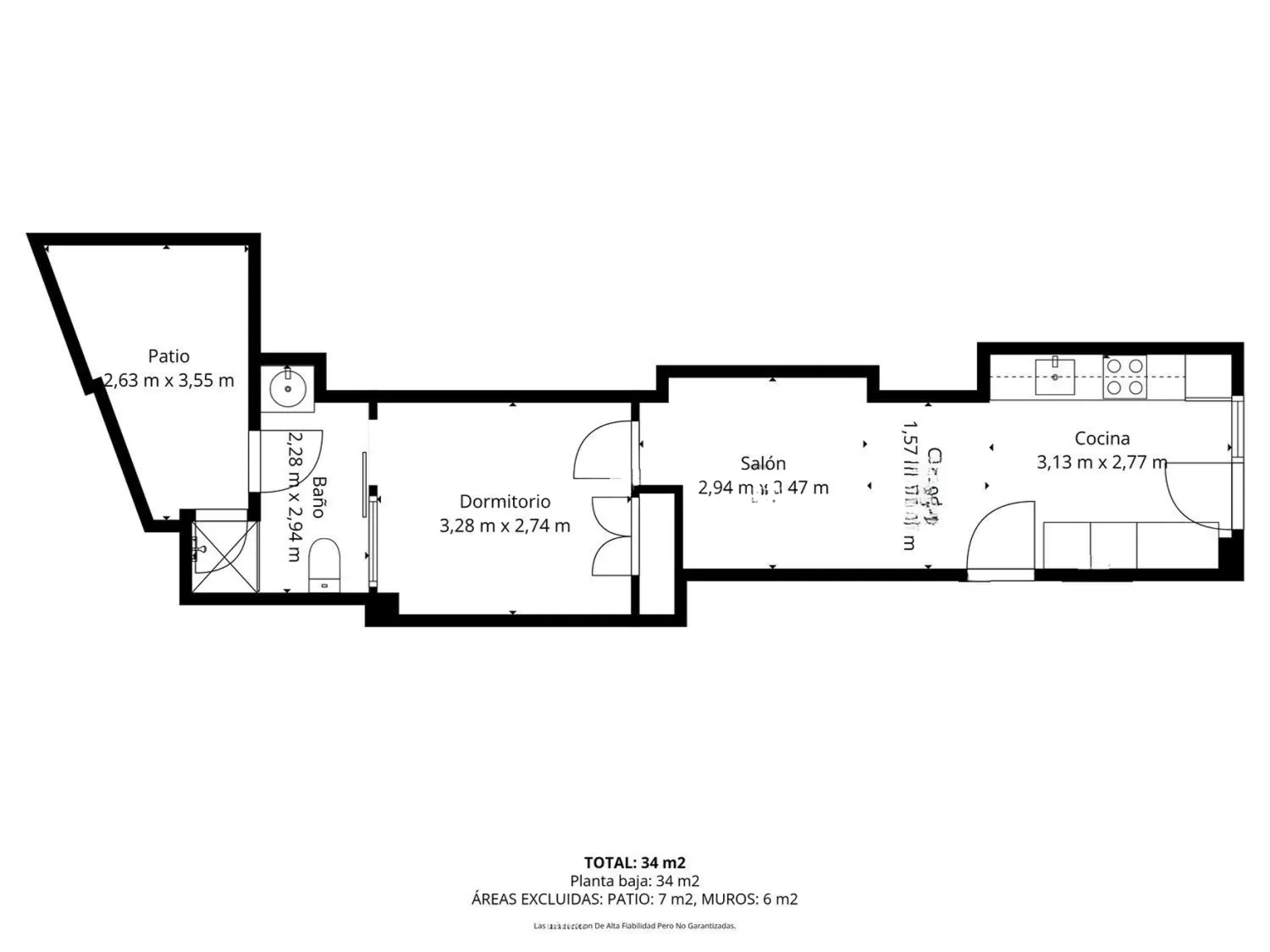 1-Bedroom Apartment in Carrer d'Alacant, Valencia (1727998) DOCUMENTATION 2