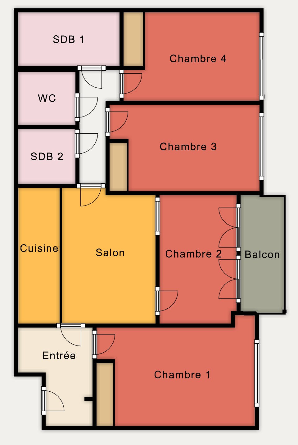 Private room in Rue Petit, Clichy (1730406) room image 4