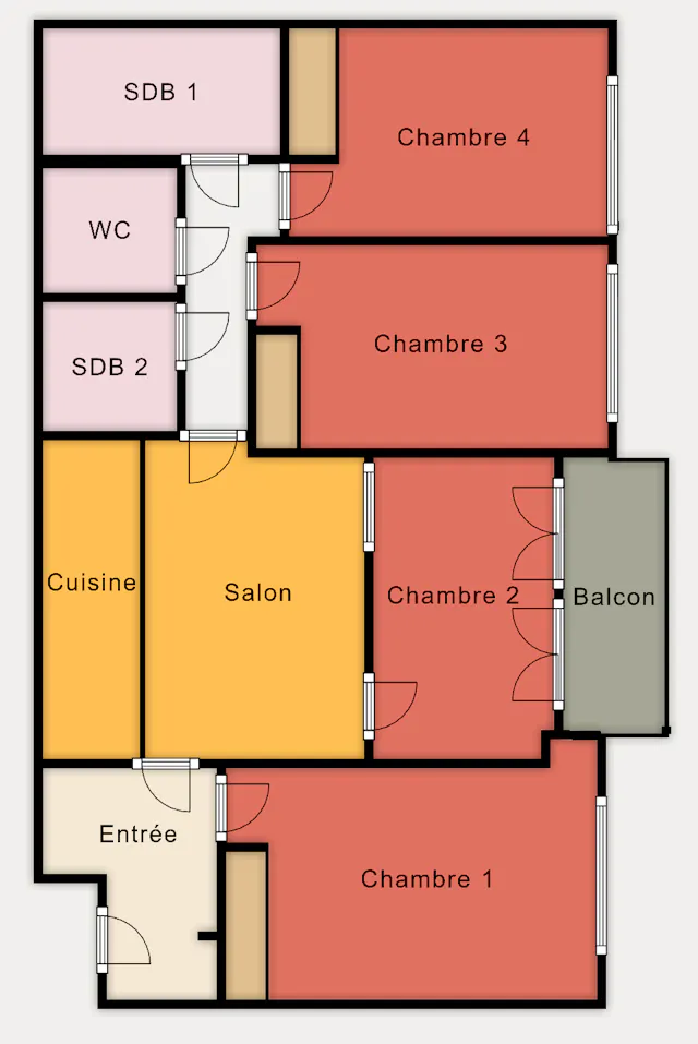 Private room in Rue Petit, Clichy (1730406) room image 4
