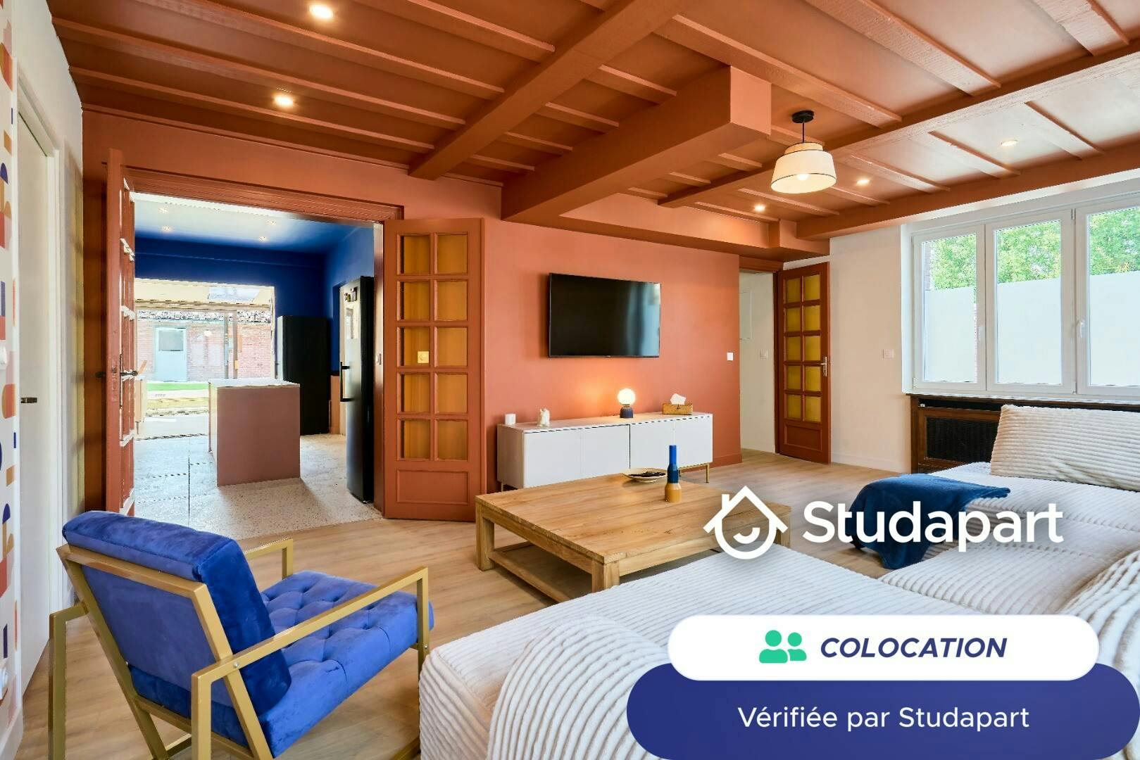 Private room for rent on Rue Pierre Baumann, Lille - Vue 4