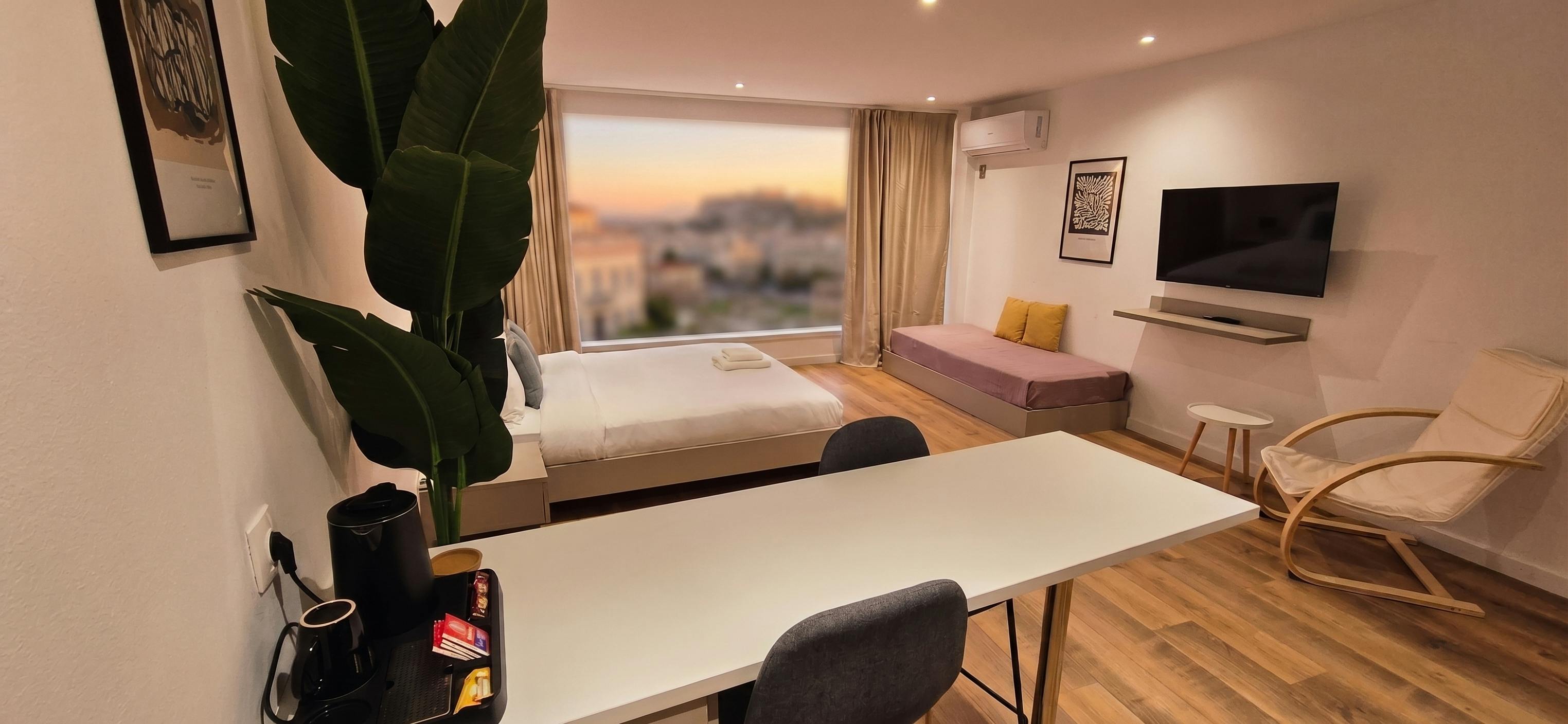 Studio for rent for €750 per month in Angelopoúlou, Trias