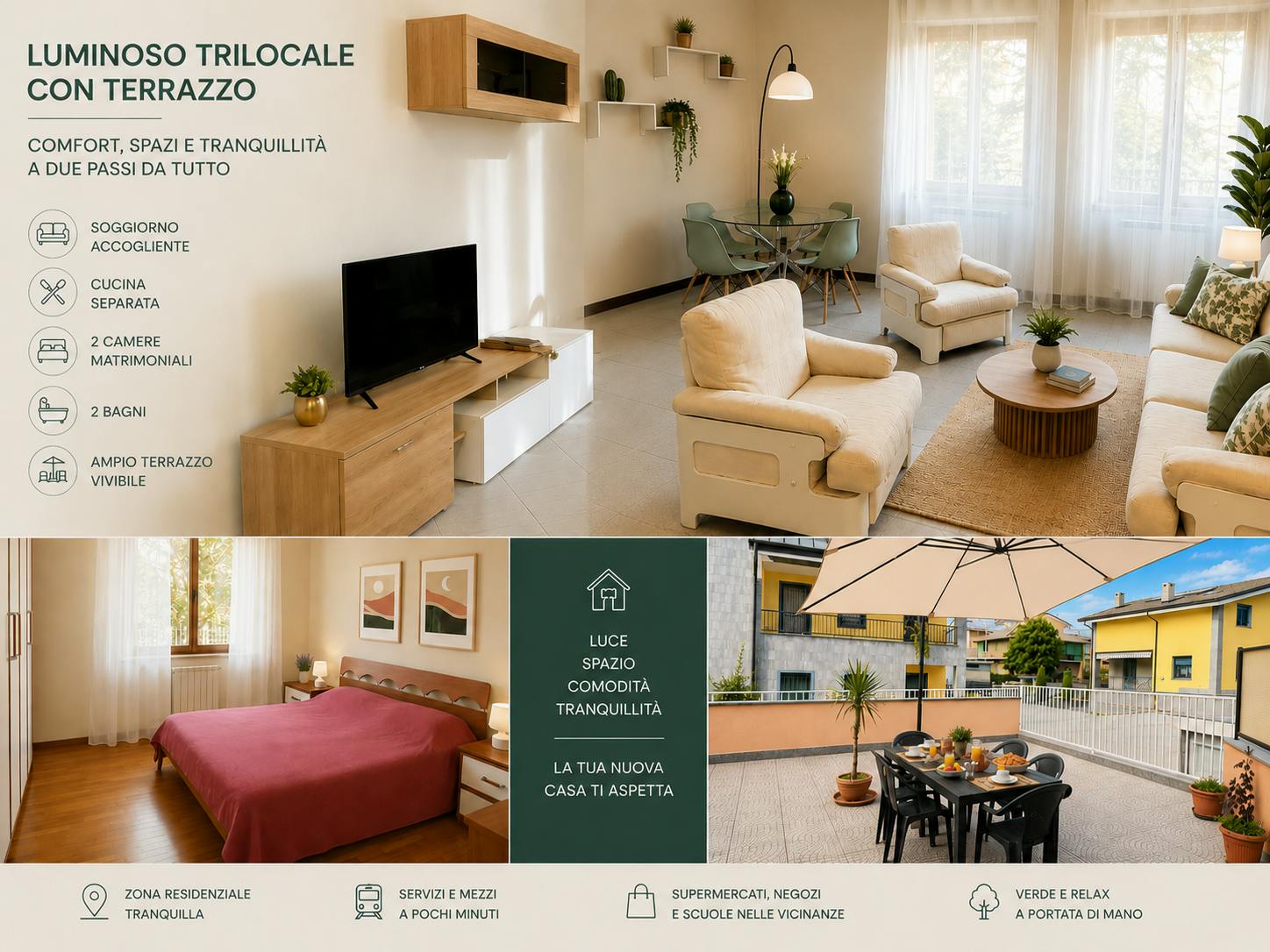 Appartement à louer pour 2 200 €/mois à Arese, Via Valera