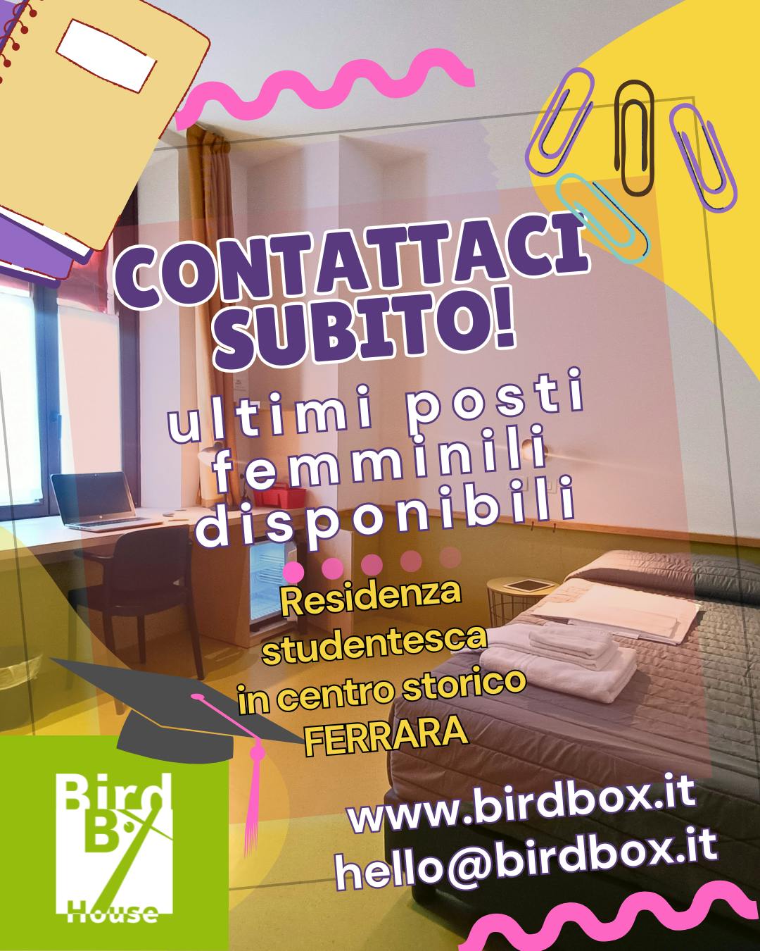 Mehrbettzimmer zu mieten für 340 € pro Monat in Ferrara, Via Colomba